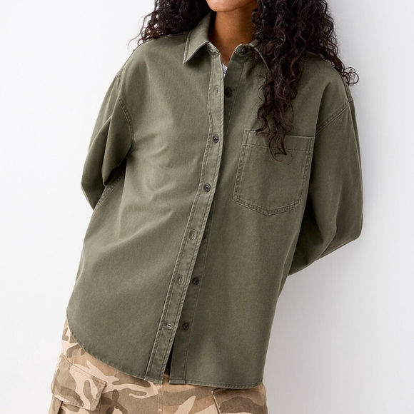 twik Tops - Twik Green Button Down Shirt